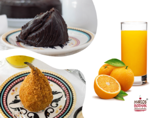Combo 1 (Unha+Fatia Bolo Chocolate Deuses+Suco Laranja 200ml)