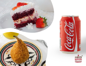 Combo 2 Vulcão (Unha+Fatia Vulcão+Coca Lata)