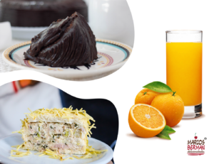 Combo 4 (Fatia Torta Salgada+F. Bolo Chocolate+Suco 500ml)