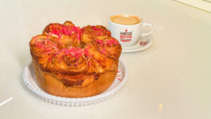 Pão de rosas Gourmet c/Muito Queijo Cuia – Bandeja c/3